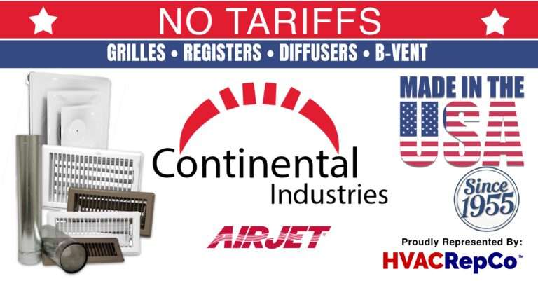 Continental Grilles and Registers. No Tariffs.